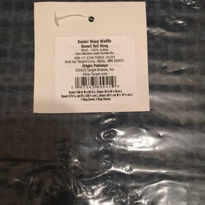 Threshold King Washed Waffle Weave Duvet Cover and Sham Set Gray